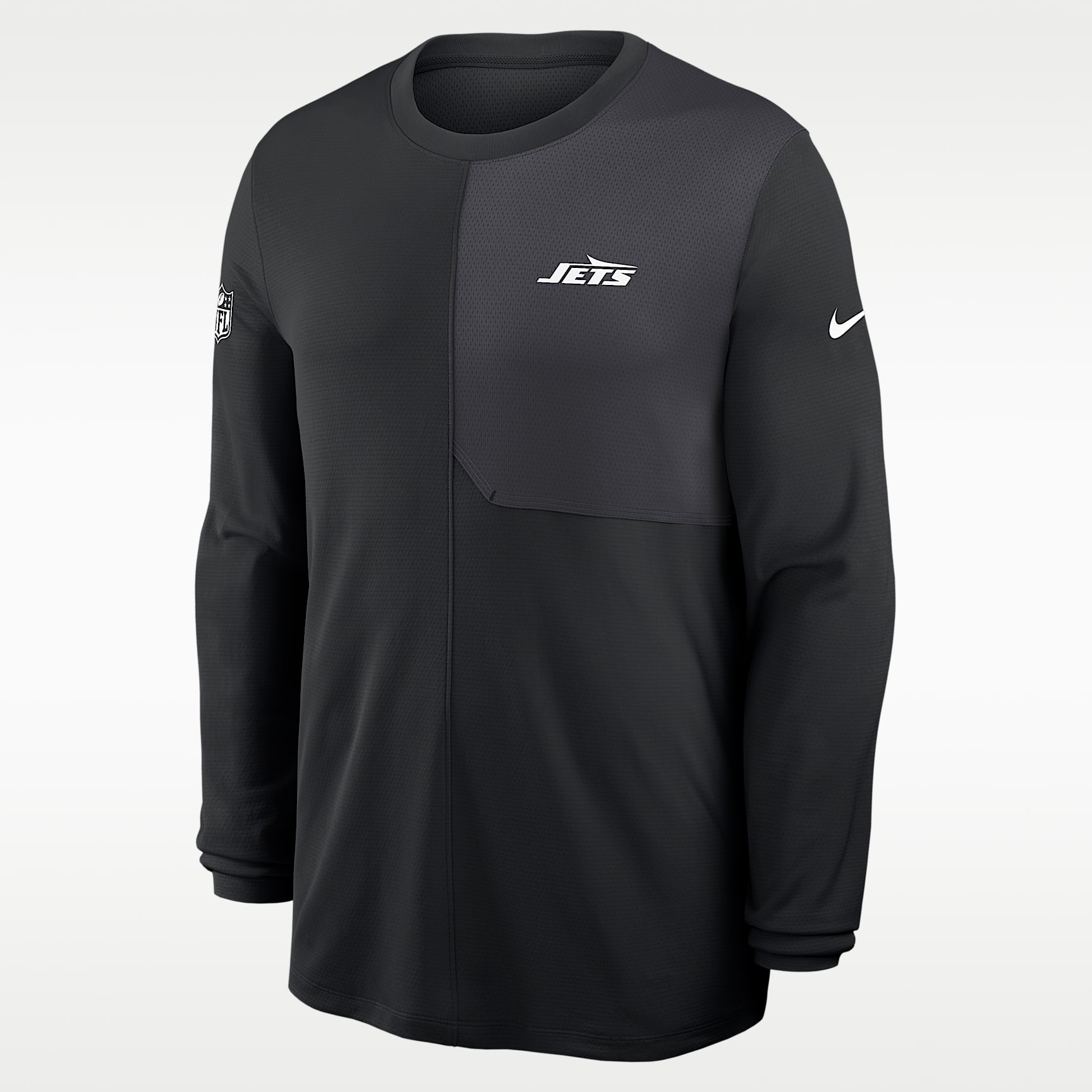 New York Jets Sideline Coach Men's Nike Dri-FIT NFL Long-Sleeve